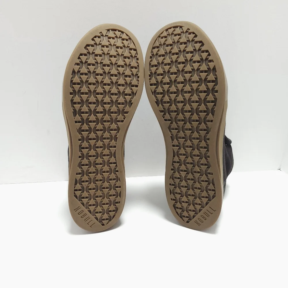 Nobull Mens Hightop Shoes Trainers Size 10.5 Canvas Black - Picture 7 of 7